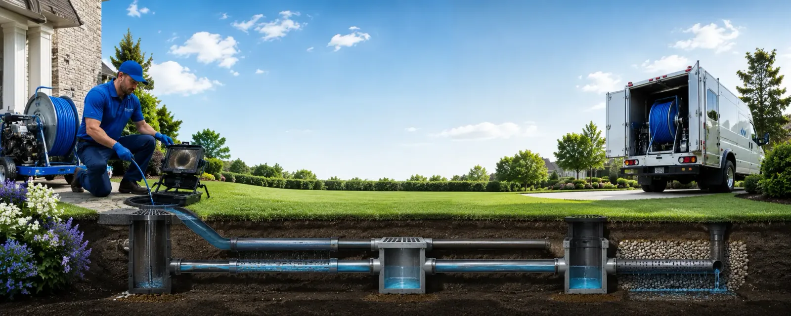 Outdoor drain cleaning information for Stamping Ground, KY